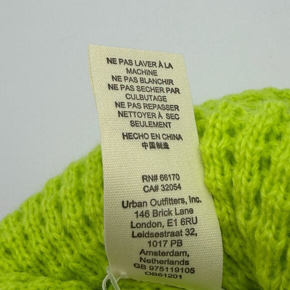 Free People Movement Lime Green Cool Down Beanie Size ALL NWT - Picture 10 of 11